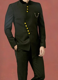 Black Bandhgala Suit