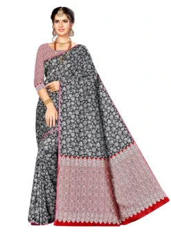 Black Color Zari Work Banarasi Silk Saree Festive Wear 6 Black Color Zari Work Banarasi Silk Saree Festive Wear -Mahra Clothing Shop black color zari work banarasi silk saree sasstsktkst18025g u