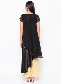 Black Georgette Embroidered Kurta Palazzo Set After Six Wear -Mahra Clothing Shop black georgette embroidered kurta palazzo set krsmnc1973ks b