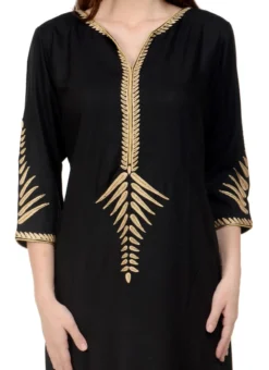 Black Kurta Churidar Set Work Wear