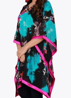 Black N Blue Georgette Kaftan After Six Wear