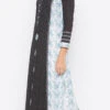Black N White Cotton Printed Kurta Palazzo Set After Six Wear