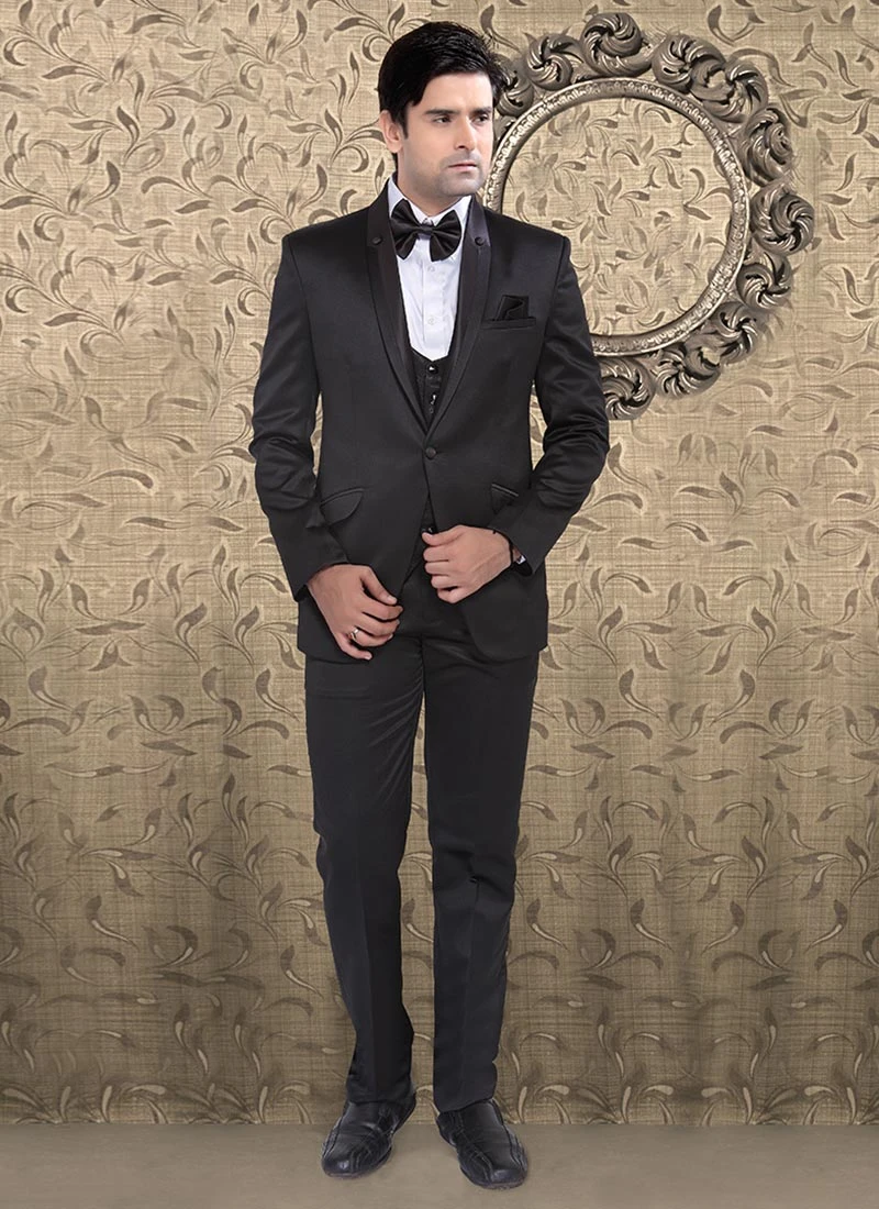 Black Satin Suit 2 Black Satin Suit - Image 2