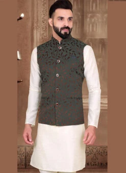 Black Silk Nehru Jacket -Mahra Clothing Shop black silk nehru jacket jmkmdc958 b