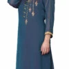 Blue Crepe Kurta Palazzo Suit Party Wear