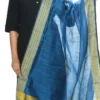 Blue Handloom Cotton Dupatta Festive Wear