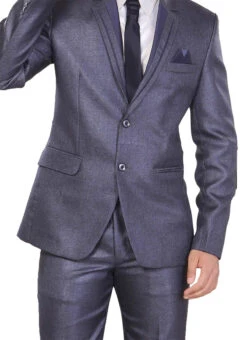 Blue Lapel Suit