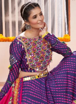 Violet Viscose Kutch Work Chaniya Choli Festive Wear -Mahra Clothing Shop blue viscose kutch work chaniya choli ghsacw8916 b