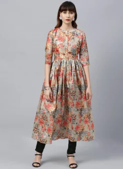 Ethnovog Printed Narrow Straight Pant Suit Work Wear -Mahra Clothing Shop bollywood vogue printed narrow straight pant suit IWBV01906159 u