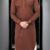 Brown Cotton Pathani Set Festive Wear