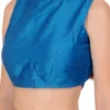 Cobalt Blue Art Dupion Silk Plain Blouse Festive Wear