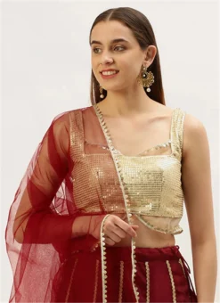 Cream Georgette Embroidered Blouse Wedding Wear -Mahra Clothing Shop cream georgette embroidered blouse BLBS02305181 u