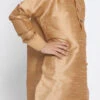 Gold Art Silk Dhoti Set