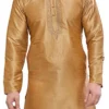 Gold Art Silk Kurta