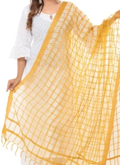 Golden Kota Cotton Dupatta Festive Wear