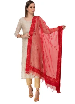 Golden Organza Cotton Embroidered Work Dupatta Festive Wear -Mahra Clothing Shop golden organza cotton embroidered work dupatta dpdmfmfd003 u