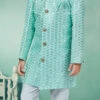 Green Art Silk Sequins Indowestern Sherwani Party Wear