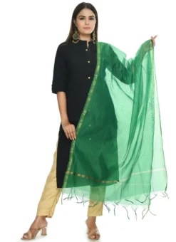 Green Chanderi Cotton Dupatta Festive Wear -Mahra Clothing Shop green chanderi cotton dupatta dpdmfmfd026 u