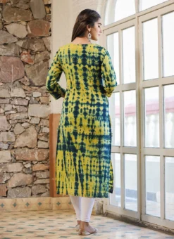 Green Cotton Printed Kurta Churidar Set Party Wear -Mahra Clothing Shop green cotton printed kurta churidar set krsjkk511 b