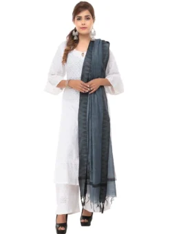 Grey Blended Cotton Dupatta After Six Wear -Mahra Clothing Shop grey blended cotton dupatta dpsdmfd194 u