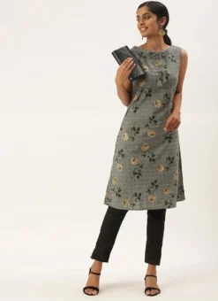 Grey Rayon Kurta Narrow Straight Pant Set Work Wear 10 Grey Rayon Kurta Narrow Straight Pant Set Work Wear -Mahra Clothing Shop grey rayon kurta narrow straight pant set KSBS02009856 u