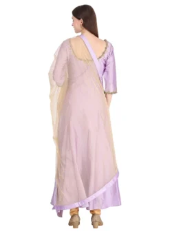 Lavender Taffeta Silk Embroidery Anarkali Suit Party Wear -Mahra Clothing Shop lavender taffeta silk embroidery anarkali suit slkifh9900536 b