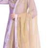 Lavender Taffeta Silk Embroidery Anarkali Suit Party Wear