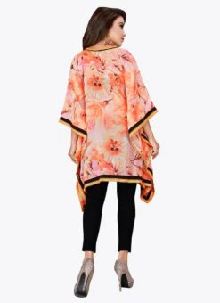 Light Orange Georgette Kaftan After Six Wear -Mahra Clothing Shop light orange georgette kaftan kfmnc009 b