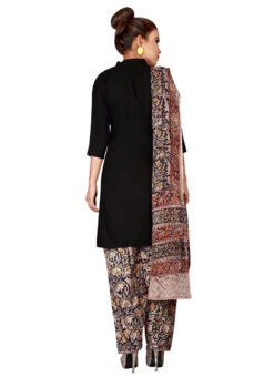 Light Peach N Black Cotton Patiala Pant After Six Wear -Mahra Clothing Shop light peach n black cotton patiala pant wbpat031 b