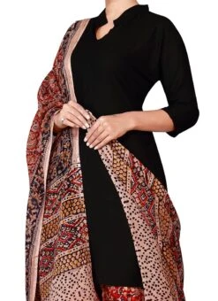 Light Peach N Red Cotton Patiala Pant After Six Wear