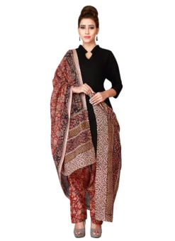 Light Peach N Red Cotton Patiala Pant After Six Wear -Mahra Clothing Shop light peach n red cotton patiala pant wbpat042 u