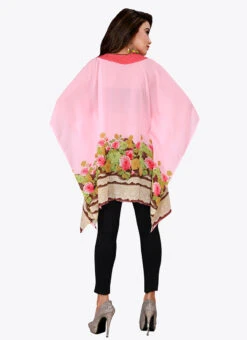 Light Pink Georgette Kaftan After Six Wear 7 Light Pink Georgette Kaftan After Six Wear -Mahra Clothing Shop light pink georgette kaftan kfmnc007 b