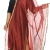 Maroon Chanderi Cotton Dupatta Festive Wear
