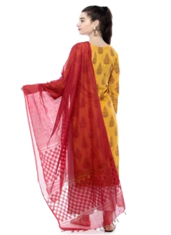 Maroon Kota Cotton Dupatta Festive Wear -Mahra Clothing Shop maroon kota cotton dupatta dpdmfmfd010 b