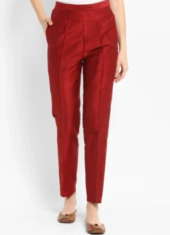 Maroon Straight Pant After Six Wear -Mahra Clothing Shop maroon straight pant iwbdmf338 u