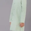 Mint Green Silk Embroidery Kurta Pyjama Party Wear