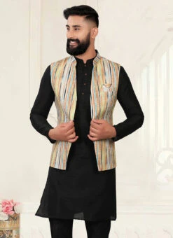 Multicolor Rayon Digital Printed Nehru Jacket 5 Multicolor Rayon Digital Printed Nehru Jacket -Mahra Clothing Shop multicolor rayon digital printed nehru jacket jmkmdc1324 b