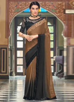 Multicolor Silk Embroidery Work Saree Party Wear -Mahra Clothing Shop multicolor silk embroidery work saree samkn9261015 u