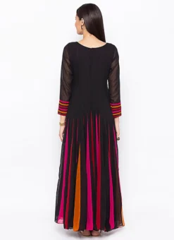 Multicolored Georgette Kurta Churidar Set Party Wear -Mahra Clothing Shop multicolored georgette kurta churidar set krsmnkc2046 b