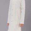 Off White Silk Embroidered Work Kurta Pyjama Party Wear