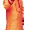Orange Art Dupion Silk Kurta Pyjama