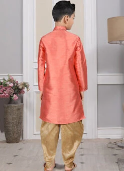 Pink Art Silk Embroidery Kurta Pyjama Party Wear -Mahra Clothing Shop pink art silk embroidery kurta pyjama kdmrg12043 b