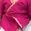 Pink Cotton Angrakha Top N Pyjama Party Wear