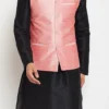 Pink Dupion Silk Nehru Jacket