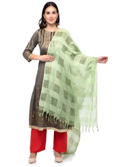 Pista Green Blended Cotton Dupatta After Six Wear -Mahra Clothing Shop pista green blended cotton dupatta dpsdmfd201 u