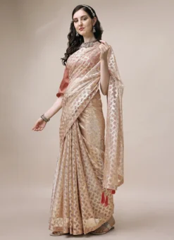 Printed Work Onion Pink Color Lyrca Saree Party Wear -Mahra Clothing Shop printed work onion pink color lyrca saree sasbhlos4102a u