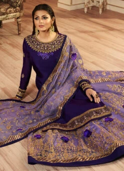 Purple Embroidered A Line Lehenga Party Wear 7 Purple Embroidered A Line Lehenga Party Wear -Mahra Clothing Shop purple embroidered a line lehenga ghscc45001 b