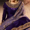 Purple Embroidered A Line Lehenga Party Wear
