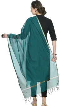 Rama Green Art Silk Banarasi Dupatta After Six Wear -Mahra Clothing Shop rama green art silk banarasi dupatta dpsdmfd186 b