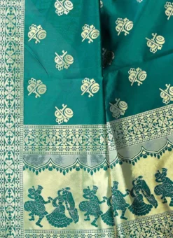 Rama Green Art Silk Benarasi Dupatta Party Wear